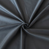 Close-up of Linenly’s Luxe Cotton Sateen Pillowcase Set in Charcoal, featuring smooth, premium fabric arranged in gentle folds that radiate from a central swirl, highlighting its elegant texture and subtle sheen.